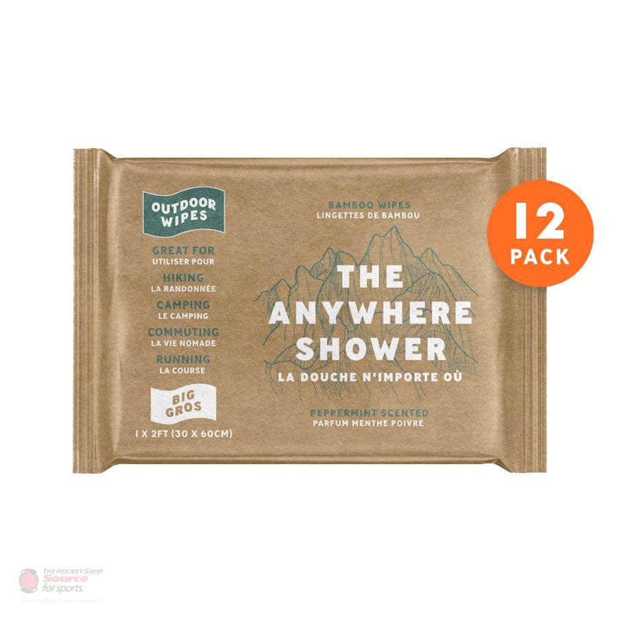 Outdoor Wipes - The Anywhere Shower - Big 1'x2' Wipes - Box of 12