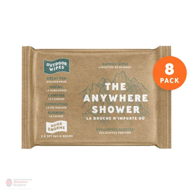 Outdoor Wipes - The Anywhere Shower - Huge 2'x3' Wipes - Box of 8