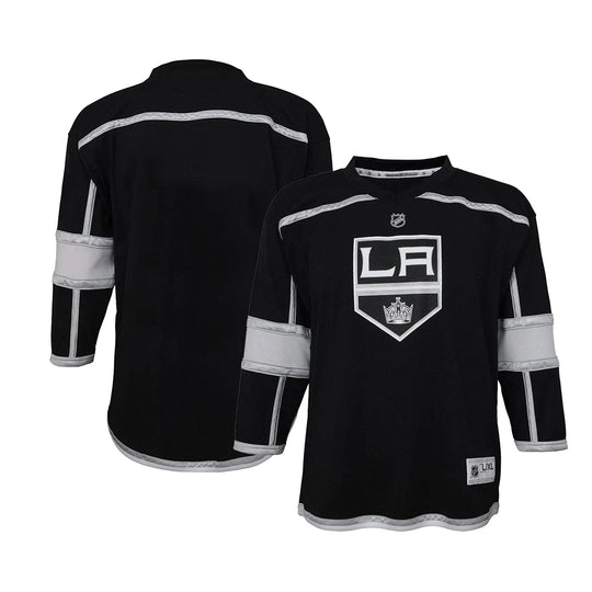 Los Angeles Kings Home Outer Stuff Replica Junior Jersey Black / S/M - The Hockey Shop