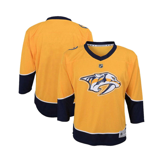 Nashville Predators Home Outer Stuff Replica Junior Jersey Yellow / L/XL - The Hockey Shop