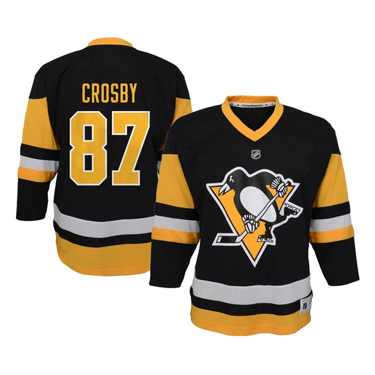 Pittsburgh Penguins Home Outer Stuff Replica Junior Jersey - Sidney Crosby Black / L/XL - The Hockey Shop