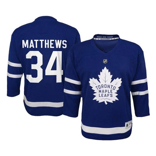 Toronto Maple Leafs Home Outer Stuff Replica Junior Jersey - Auston Matthews Royal / L/XL - The Hockey Shop
