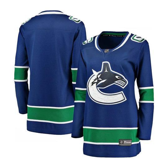 Vancouver Canucks Home Fanatics Premier Breakaway Womens Jersey Royal / M - The Hockey Shop