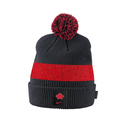 Team Canada Olympic Nike Youth Pom Beanie Toque