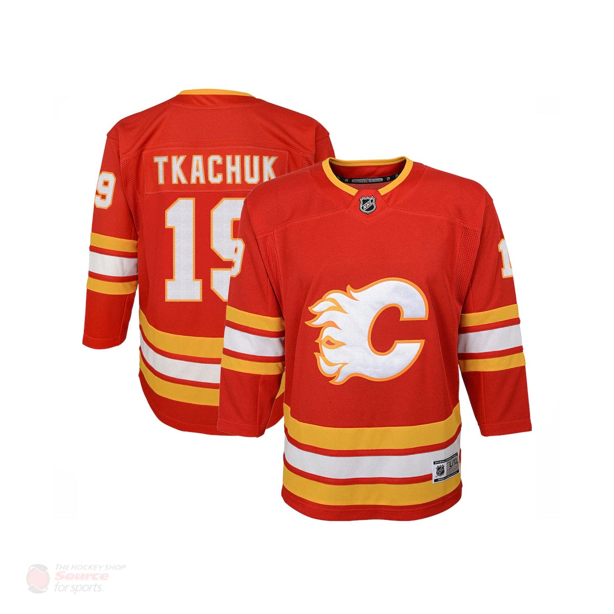 Calgary Flames Home Outer Stuff Premier Junior Jersey - Matthew Tkachuk