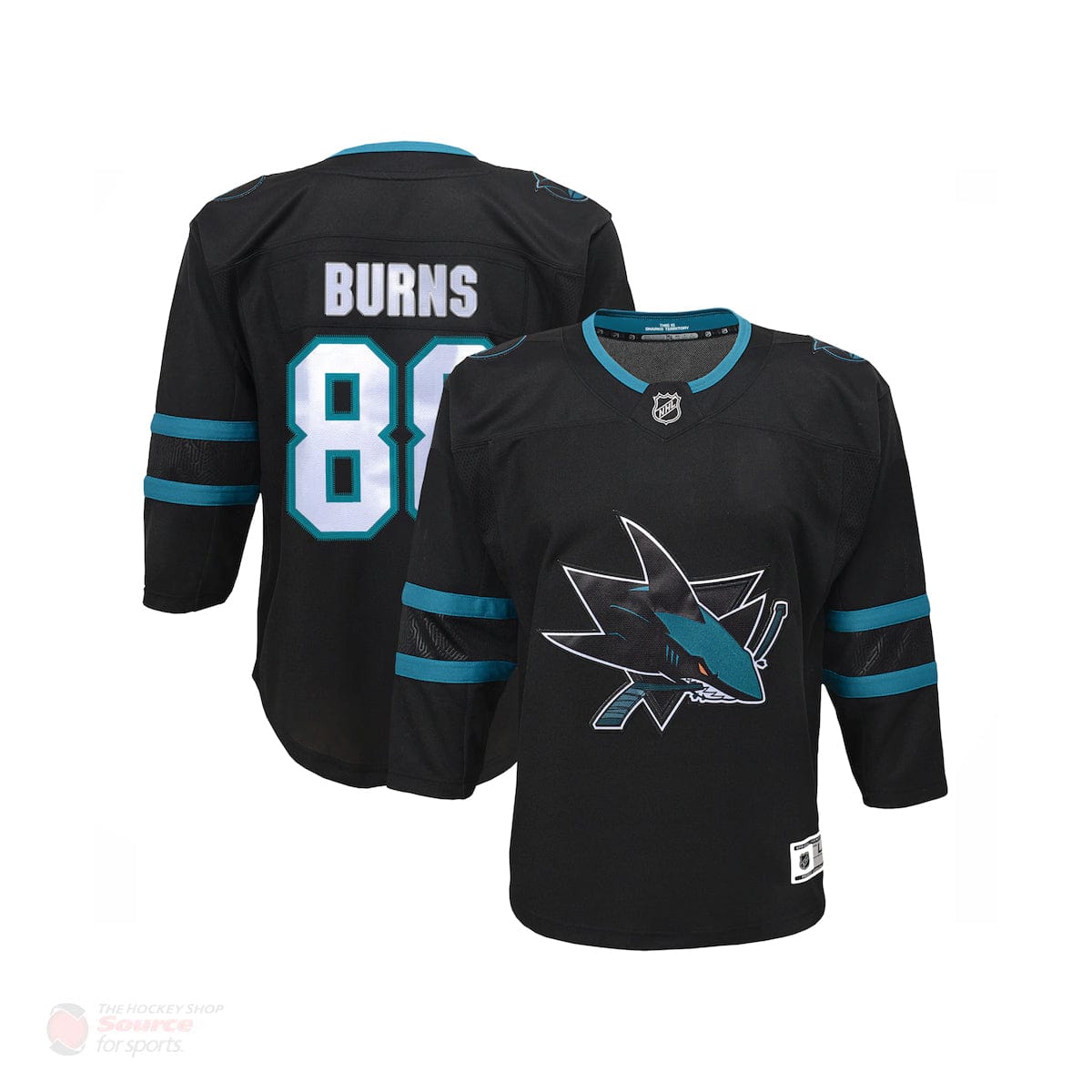 San Jose Sharks Alternate Outer Stuff Premier Junior Jersey - Brent Burns