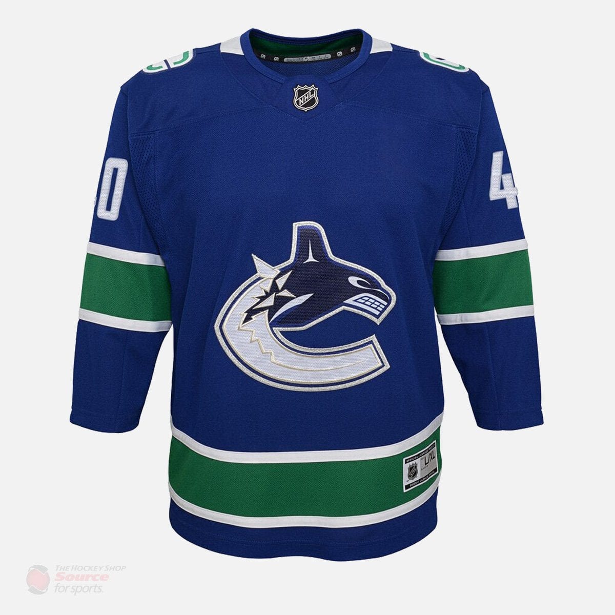 Vancouver Canucks Outer Stuff Premier Youth Home Jersey - Elias Pettersson