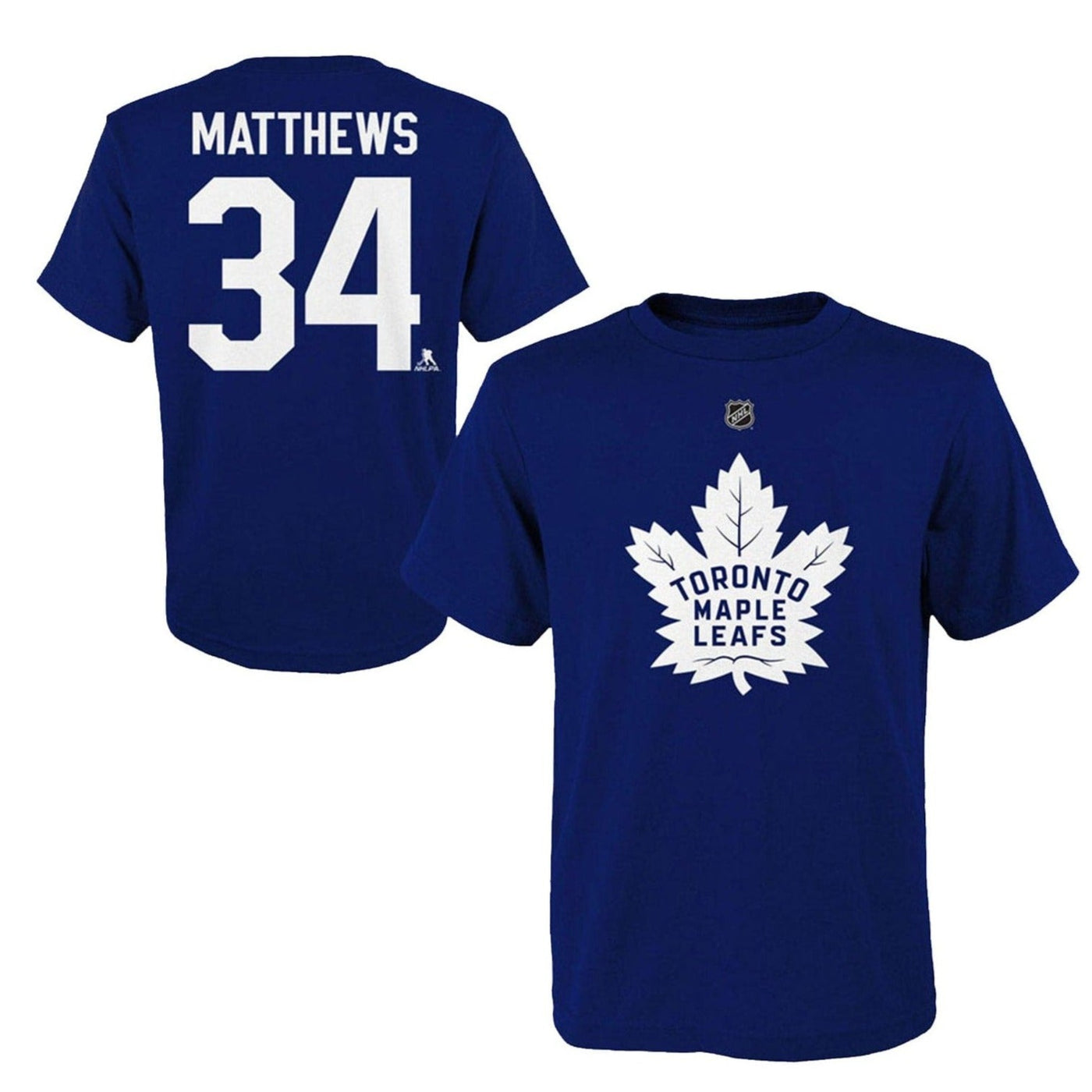 Toronto Maple Leafs Outer Stuff Name & Number Youth Shirt - Auston Matthews