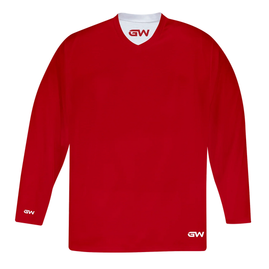 GameWear GW7500 ProLite Series Reversible Junior Hockey Practice Jersey - Red / White L/XL / Red / White - The Hockey Shop
