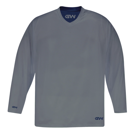 GameWear GW7500 ProLite Series Reversible Senior Hockey Practice Jersey - Grey / Navy S / Grey / Navy - The Hockey Shop