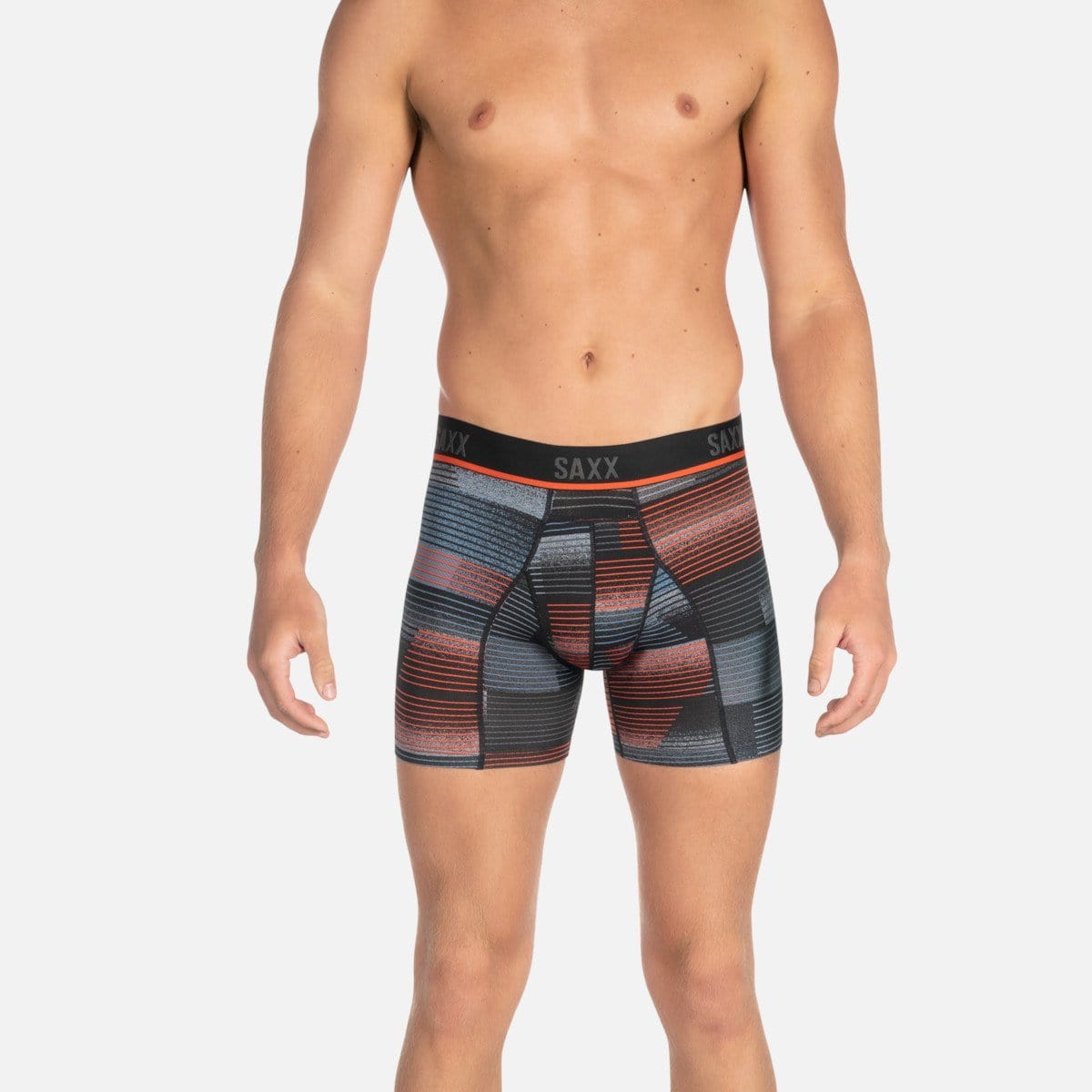 Saxx Kinetic HD Boxers - Black Sonic Stripe