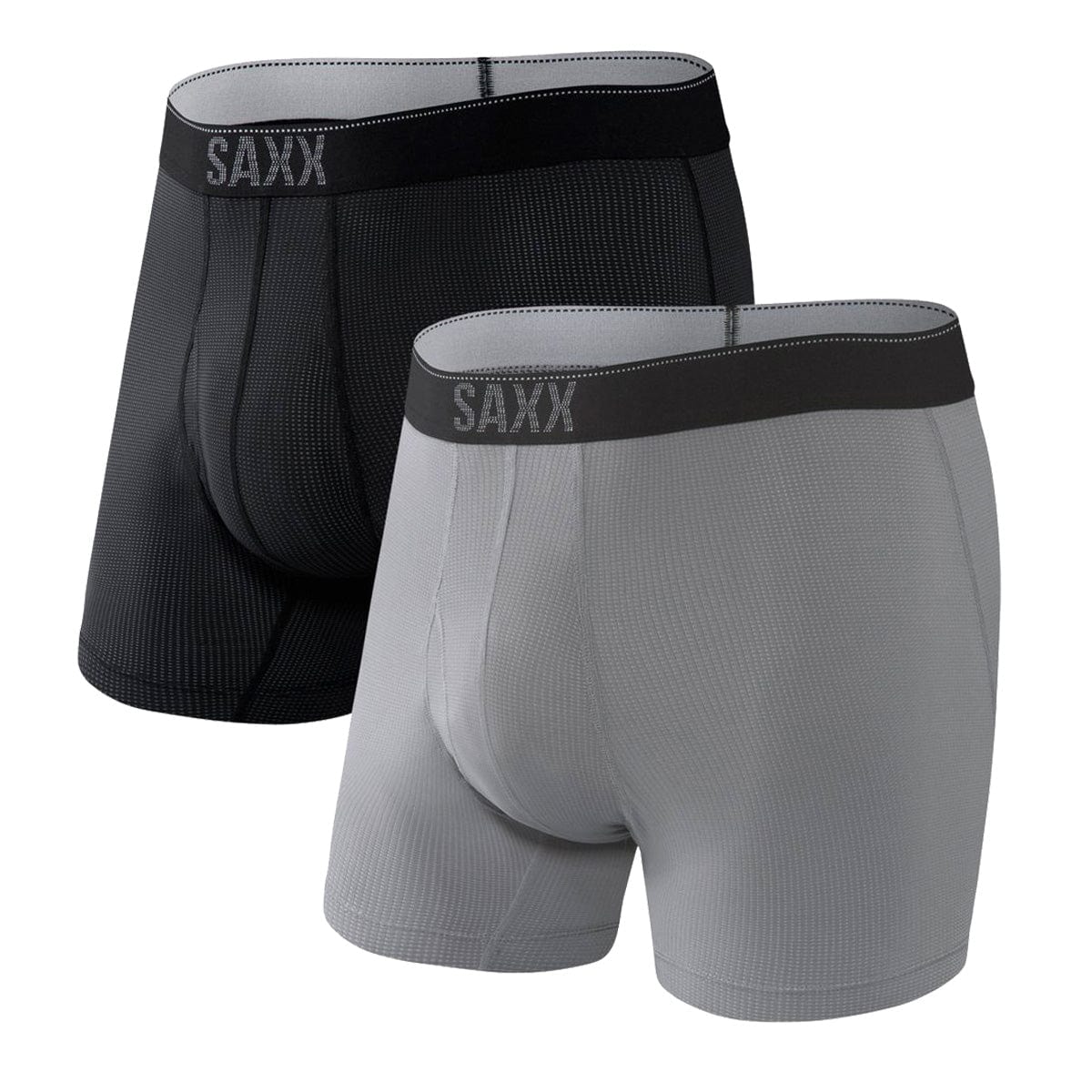 Saxx Quest Boxers - Black / Dark Charcoal (2 Pack) - The Hockey Shop Source For Sports