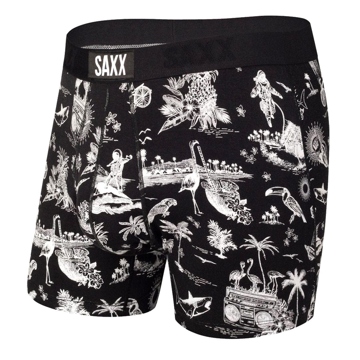 Saxx Ultra Boxers - Black Astro Surf & Turf - The Hockey Shop Source For Sports