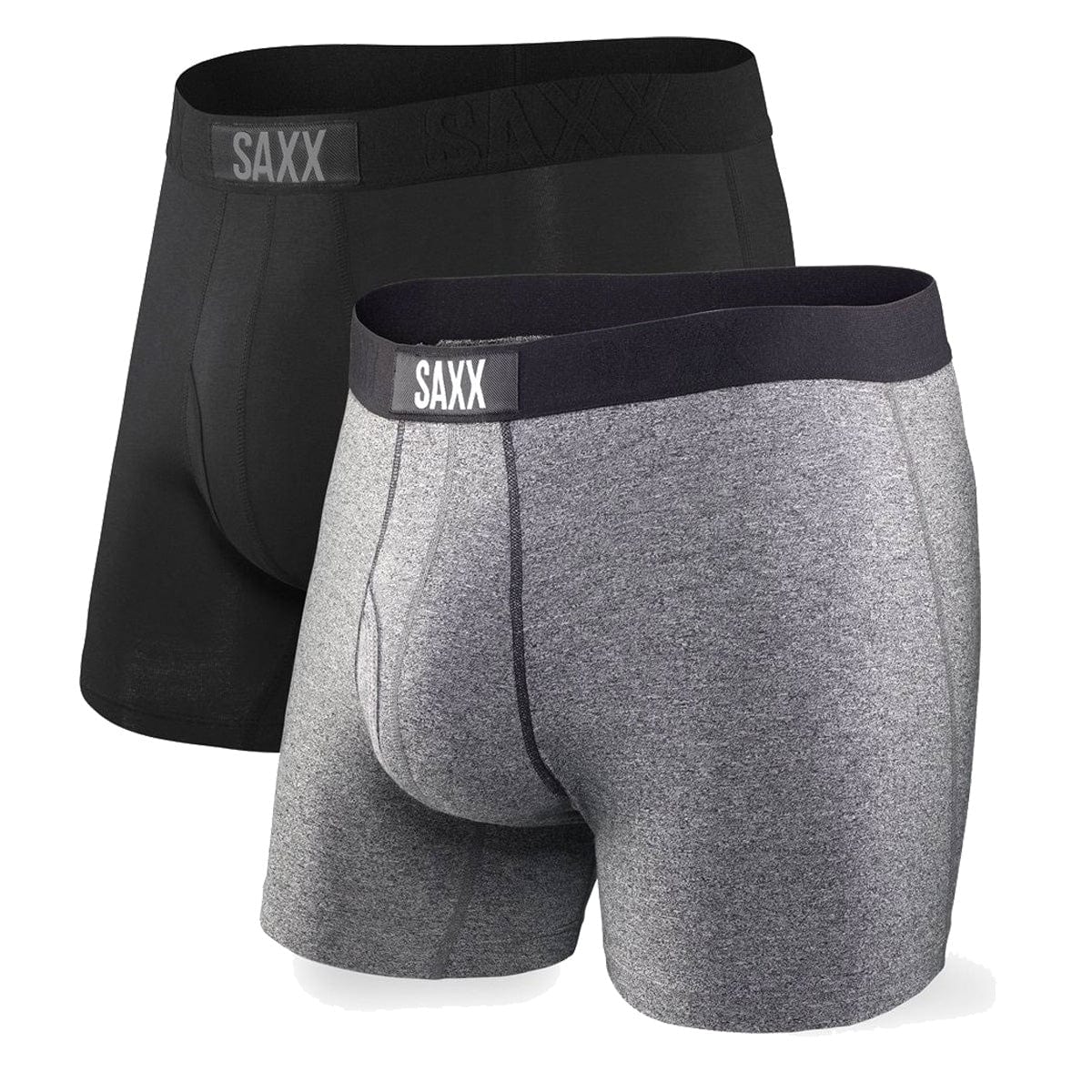 Saxx Ultra Boxers - Black / Grey (2 Pack) - The Hockey Shop Source For Sports