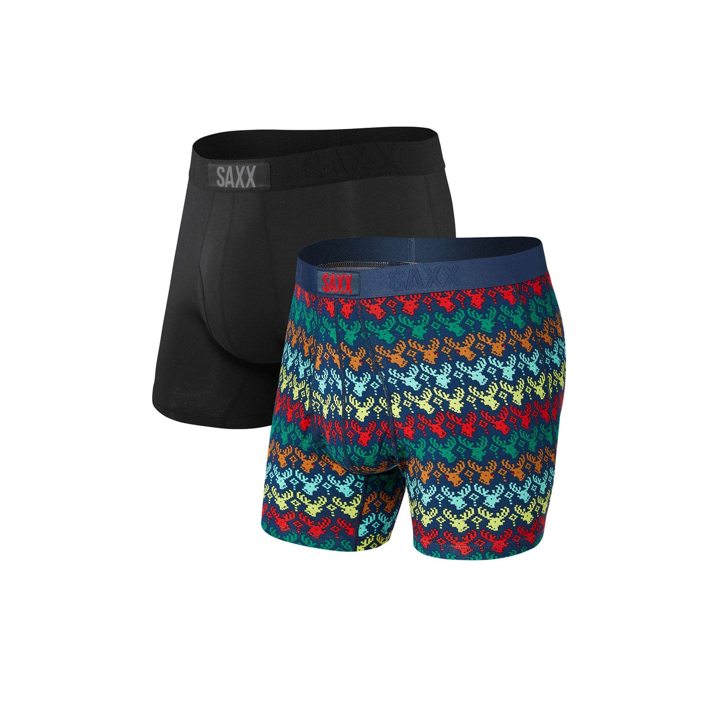 Saxx Ultra Boxers - Rudolph / Black (2 Pack)