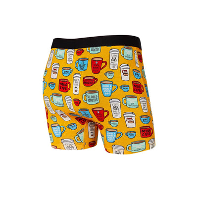 Saxx Ultra Boxers - Yellow Mug Life