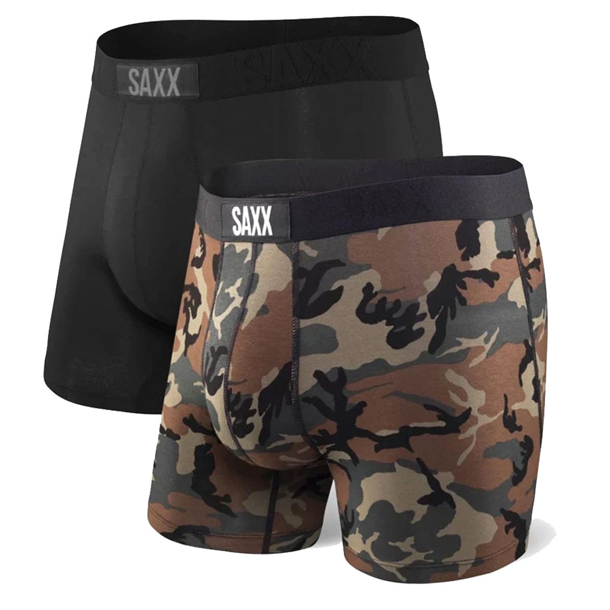 Saxx Vibe Boxers - Black / Camo (2 Pack) - The Hockey Shop Source For Sports