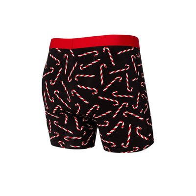 Saxx Vibe Boxers - Black Candy Canes