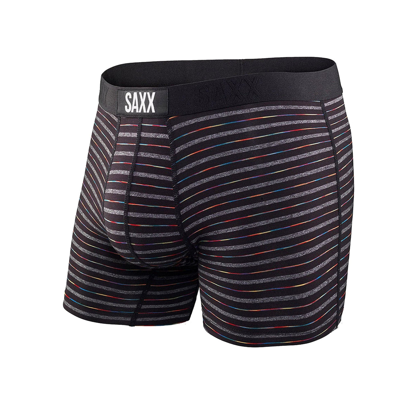 Saxx Vibe Boxers - Black Gradient Stripe