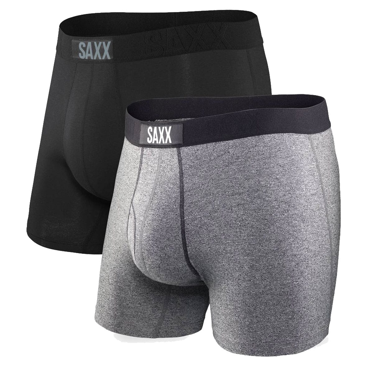 Saxx Vibe Boxers - Black / Grey (2 Pack) - The Hockey Shop Source For Sports