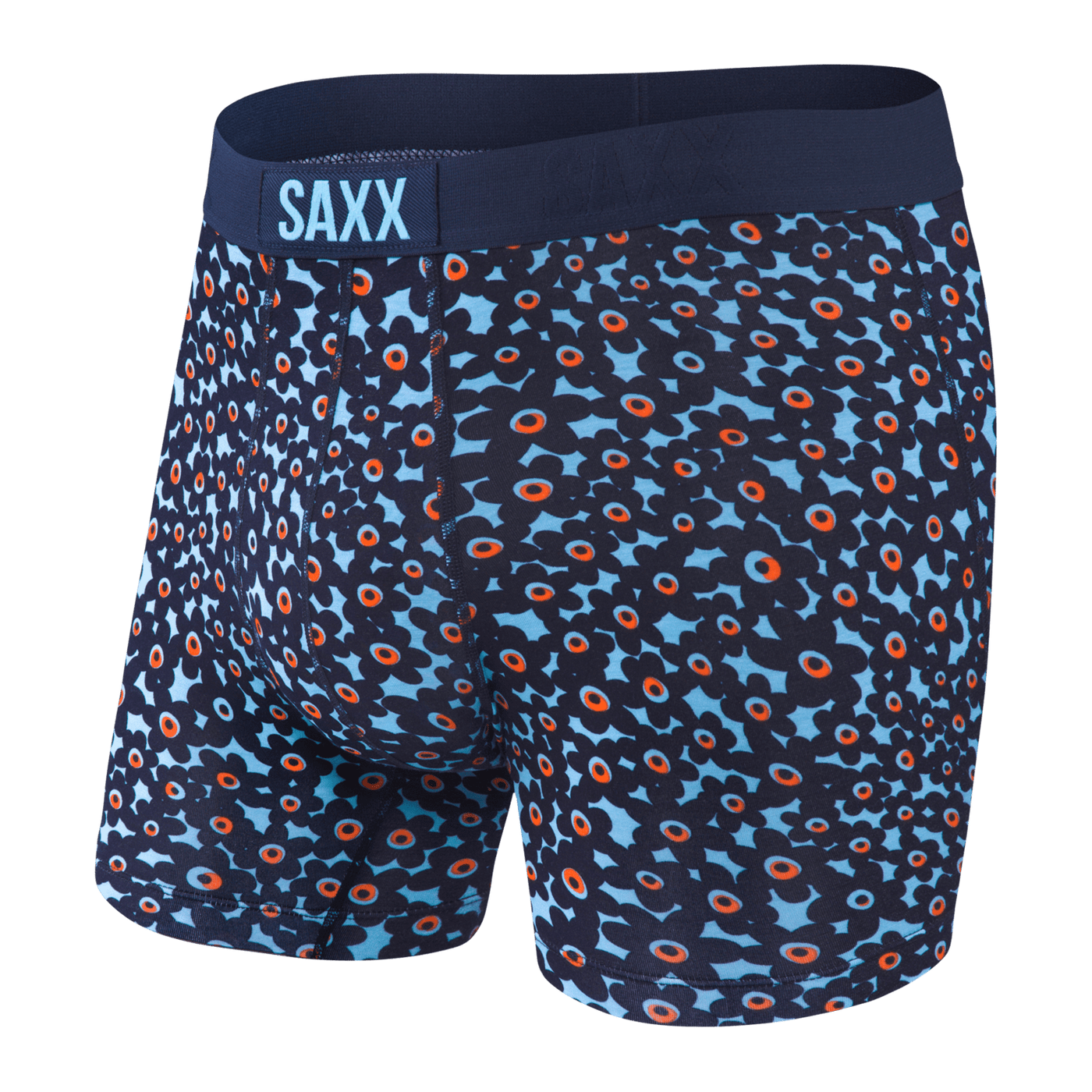 Saxx Vibe Boxers - Blue De La Floral