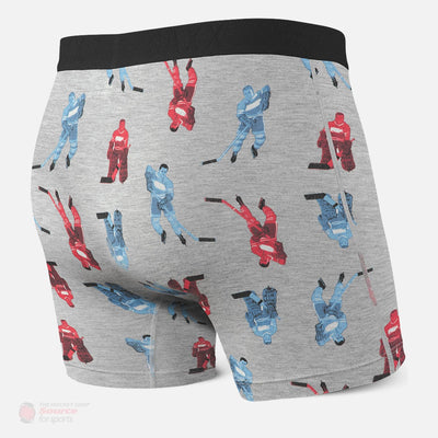Saxx Vibe Boxers - Grey Hockey