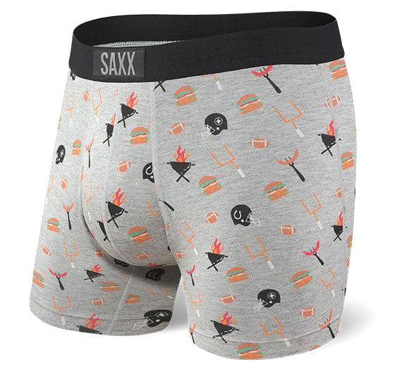 Saxx Vibe Boxers - Grey Tailgates