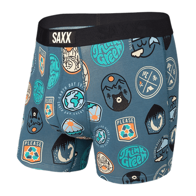 Saxx Vibe Boxers - Navy Everyday is Earthday - The Hockey Shop Source For Sports