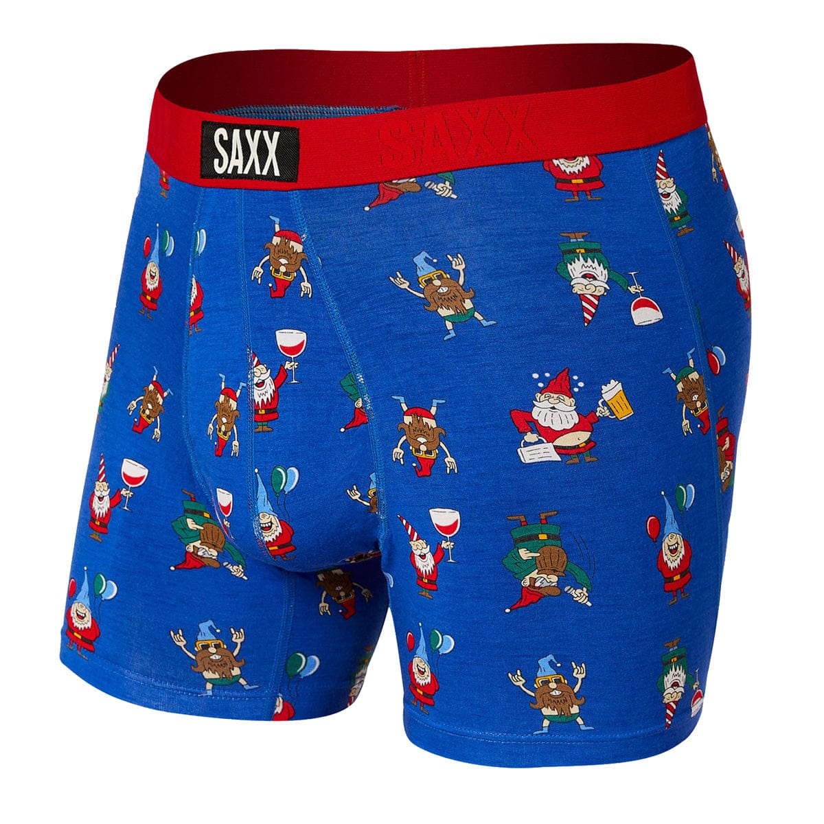 Saxx Vibe Boxers - Peak Blue Party Gnomes - The Hockey Shop Source For Sports
