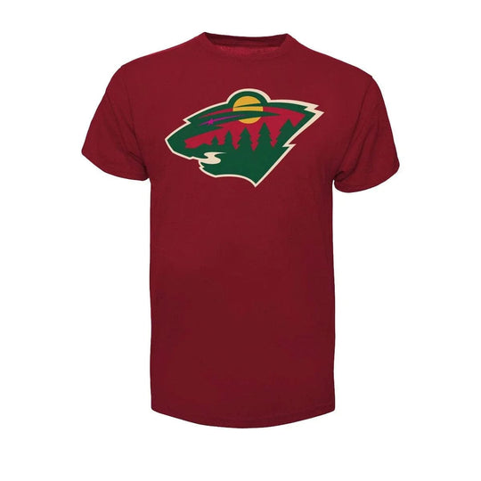 47 Brand Fan Tee Shirt - Minnesota Wild Burgundy / L - The Hockey Shop