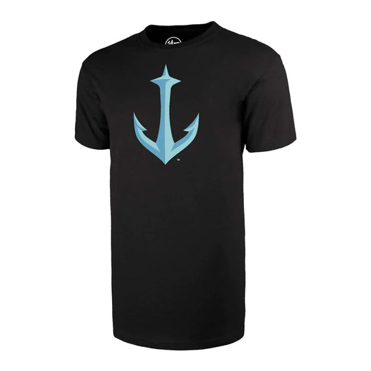 47 Brand NHL Fan Tee Shirt - Seattle Kraken Anchor Black / M - The Hockey Shop