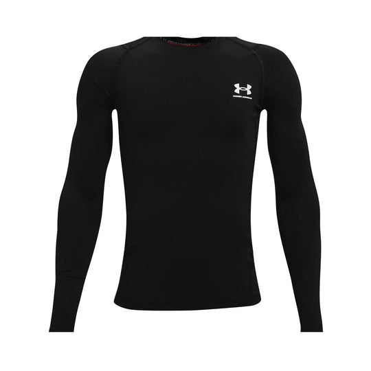 Under Armour HeatGear Compression Longsleeve Youth Shirt Black / M - The Hockey Shop