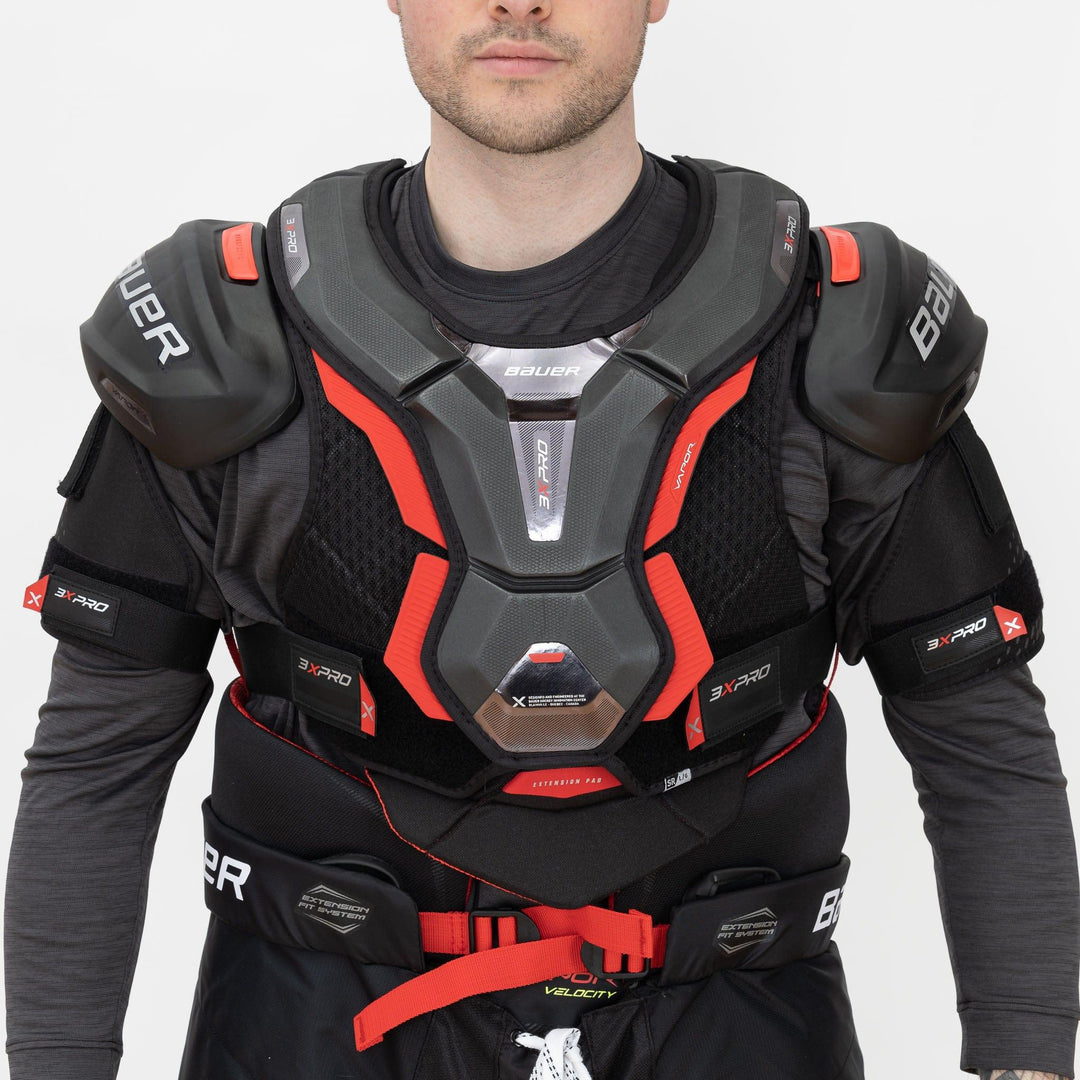 Les Coudières Bauer vapor 3X utilisent 3 sangles d'ajustement