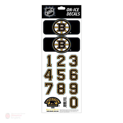 Boston Bruins Sidelines NHL Team Logo Helmet Decals - The Hockey Shop Source For Sports