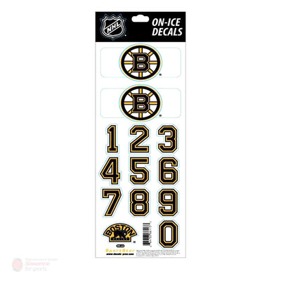 Boston Bruins Sidelines NHL Team Logo Helmet Decals - The Hockey Shop Source For Sports