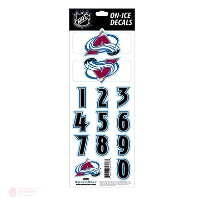 Colorado Avalanche Sidelines NHL Team Logo Helmet Decals - The Hockey Shop Source For Sports