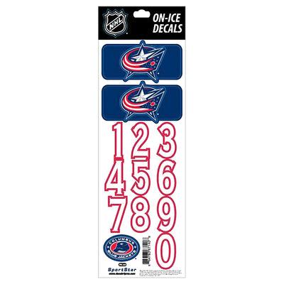 Columbus Blue Jackets Sidelines NHL Team Logo Helmet Decals - The Hockey Shop Source For Sports