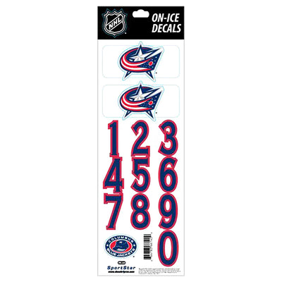 Columbus Blue Jackets Sidelines NHL Team Logo Helmet Decals - The Hockey Shop Source For Sports