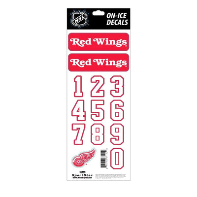 Detroit Red Wings Sidelines NHL Team Logo Helmet Decals - The Hockey Shop Source For Sports