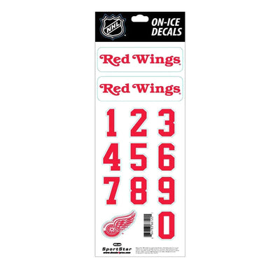 Detroit Red Wings Sidelines NHL Team Logo Helmet Decals - The Hockey Shop Source For Sports