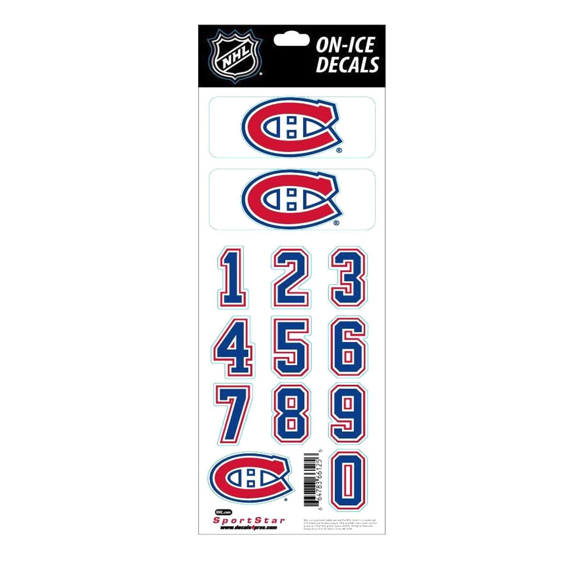 Montreal Canadiens Sidelines NHL Team Logo Helmet Decals - The Hockey Shop Source For Sports