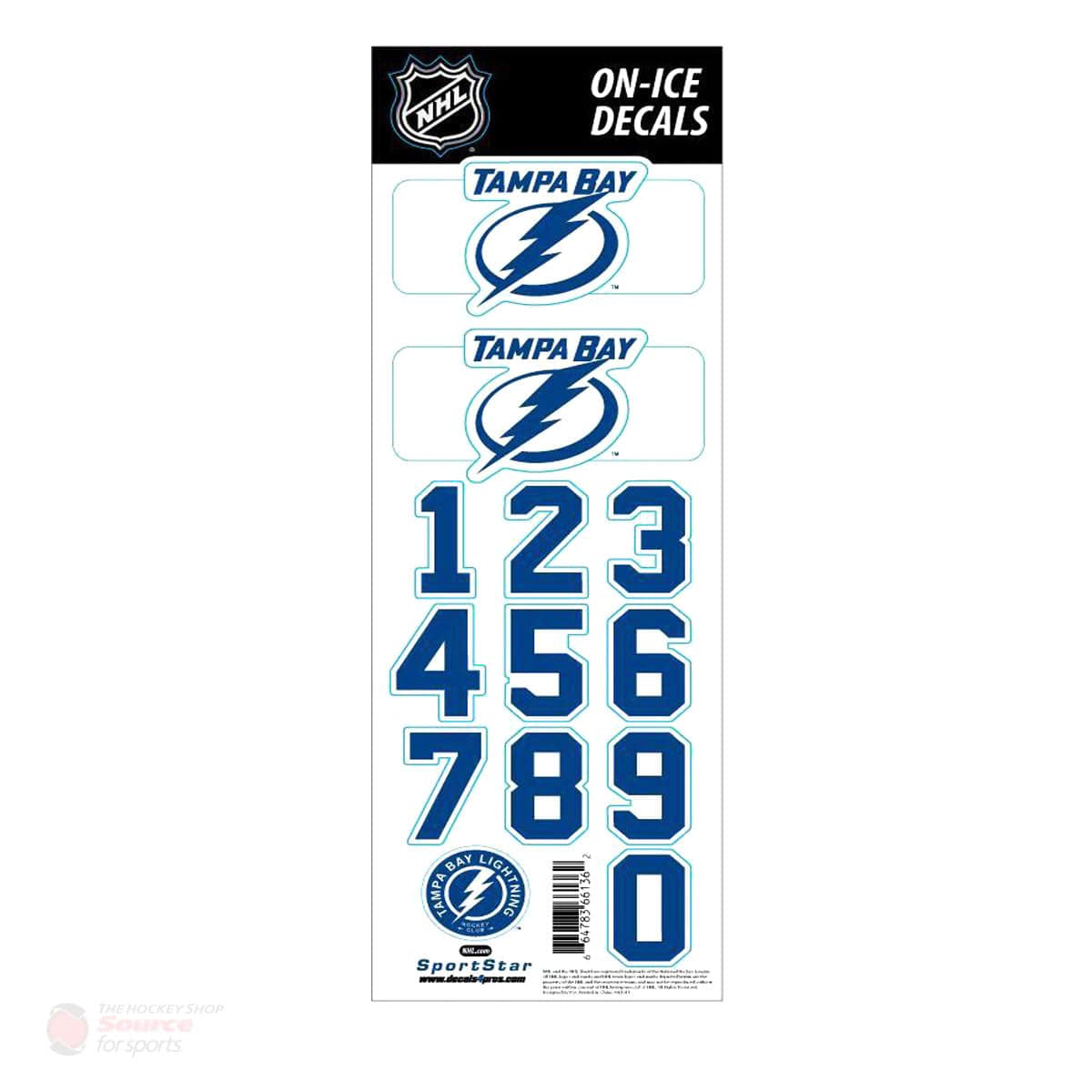 Tampa Bay Lightning Sidelines NHL Team Logo Helmet Decals - The Hockey Shop Source For Sports