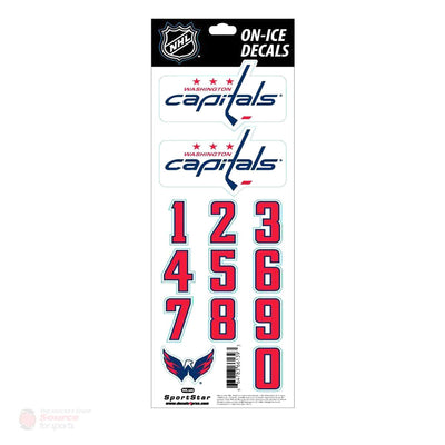 Washington Capitals Sidelines NHL Team Logo Helmet Decals - The Hockey Shop Source For Sports