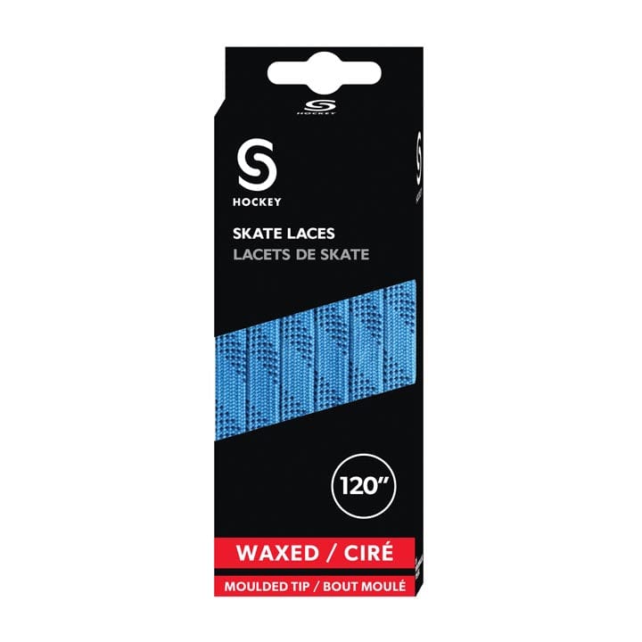 Source for Sports Waxed Hockey Skate Laces - Electric Blue / Navy - The Hockey Shop Source For Sports