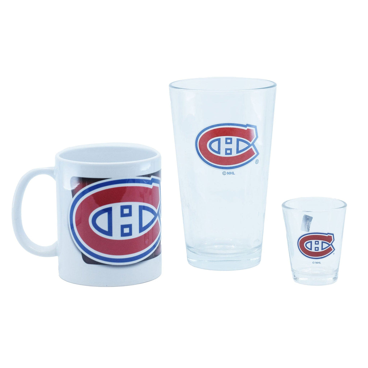 Montreal Canadiens Sports Vault NHL Glass Gift Set - 3 Pack