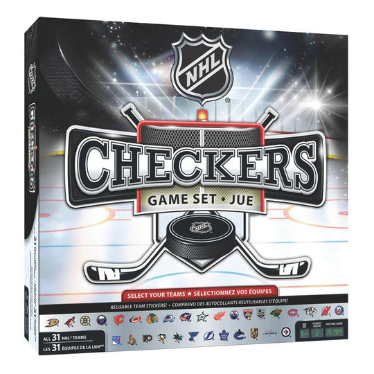 NHL League Checkers Board Game NHL / 13"x20.5" - The Hockey Shop