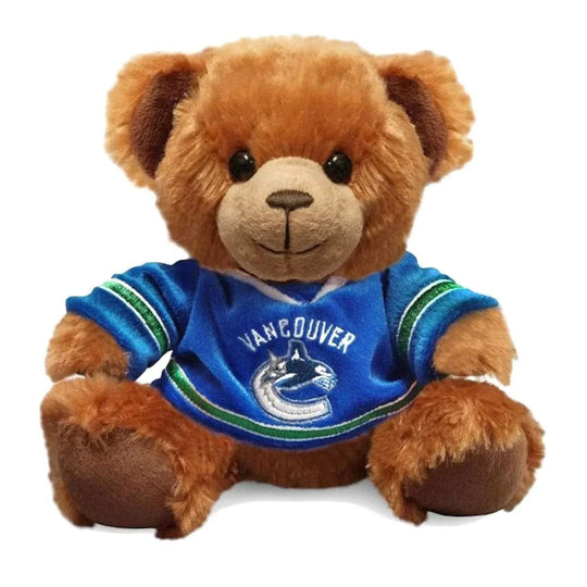 Vancouver Canucks Forever Collectibles NHL Seated Jersey Bear Blue / Canucks - The Hockey Shop