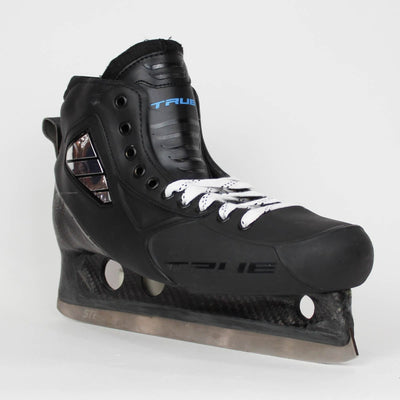 TRUE Senior One Piece Goalie Skates - Pro Stock - Black/Blue Liner - Size 11