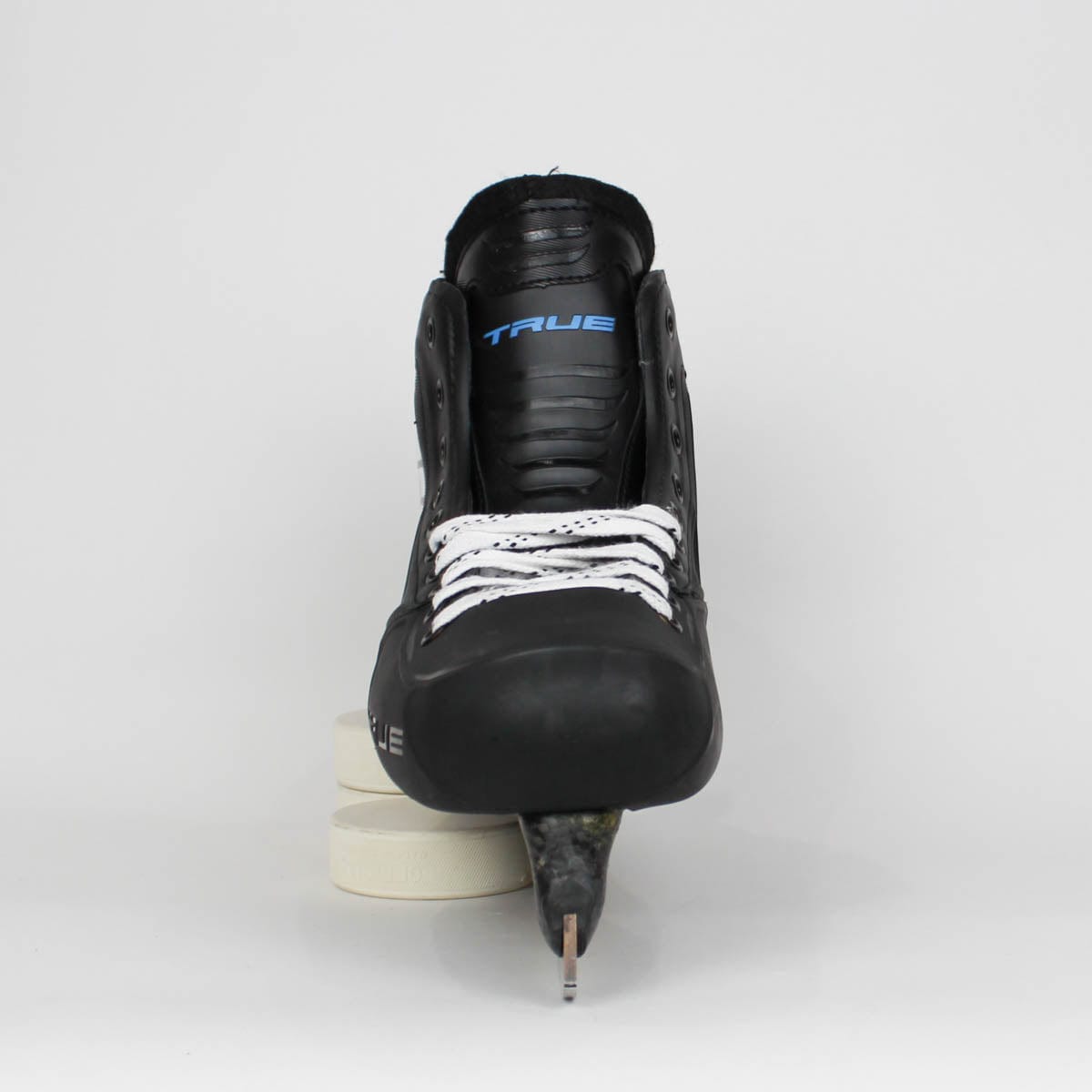 TRUE Senior One Piece Goalie Skates - Pro Stock - Black/Blue Liner - Size 11