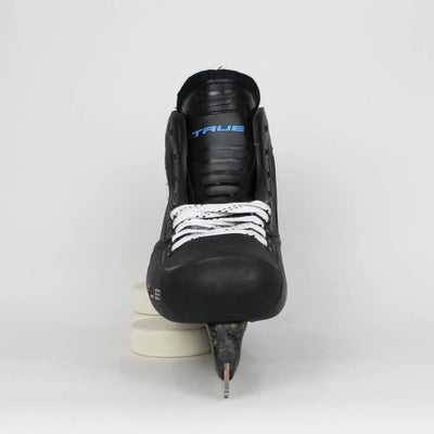 TRUE Senior One Piece Goalie Skates - Pro Stock - Black/Blue Liner - Size 11
